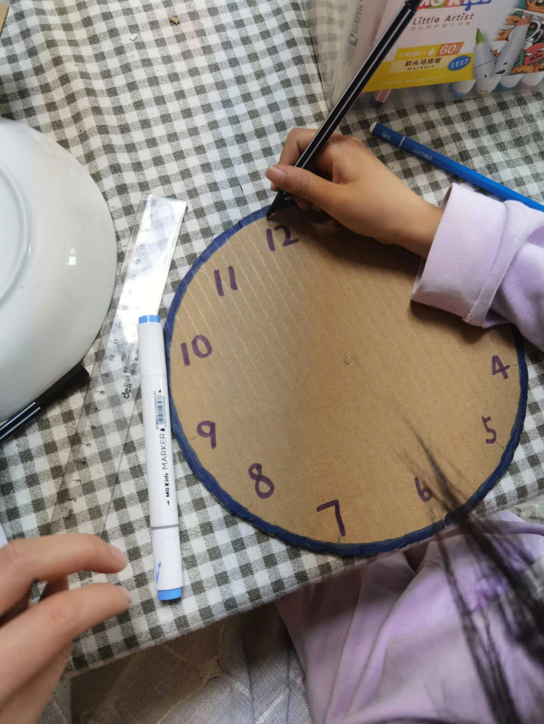 怎么做钟表 做法图片