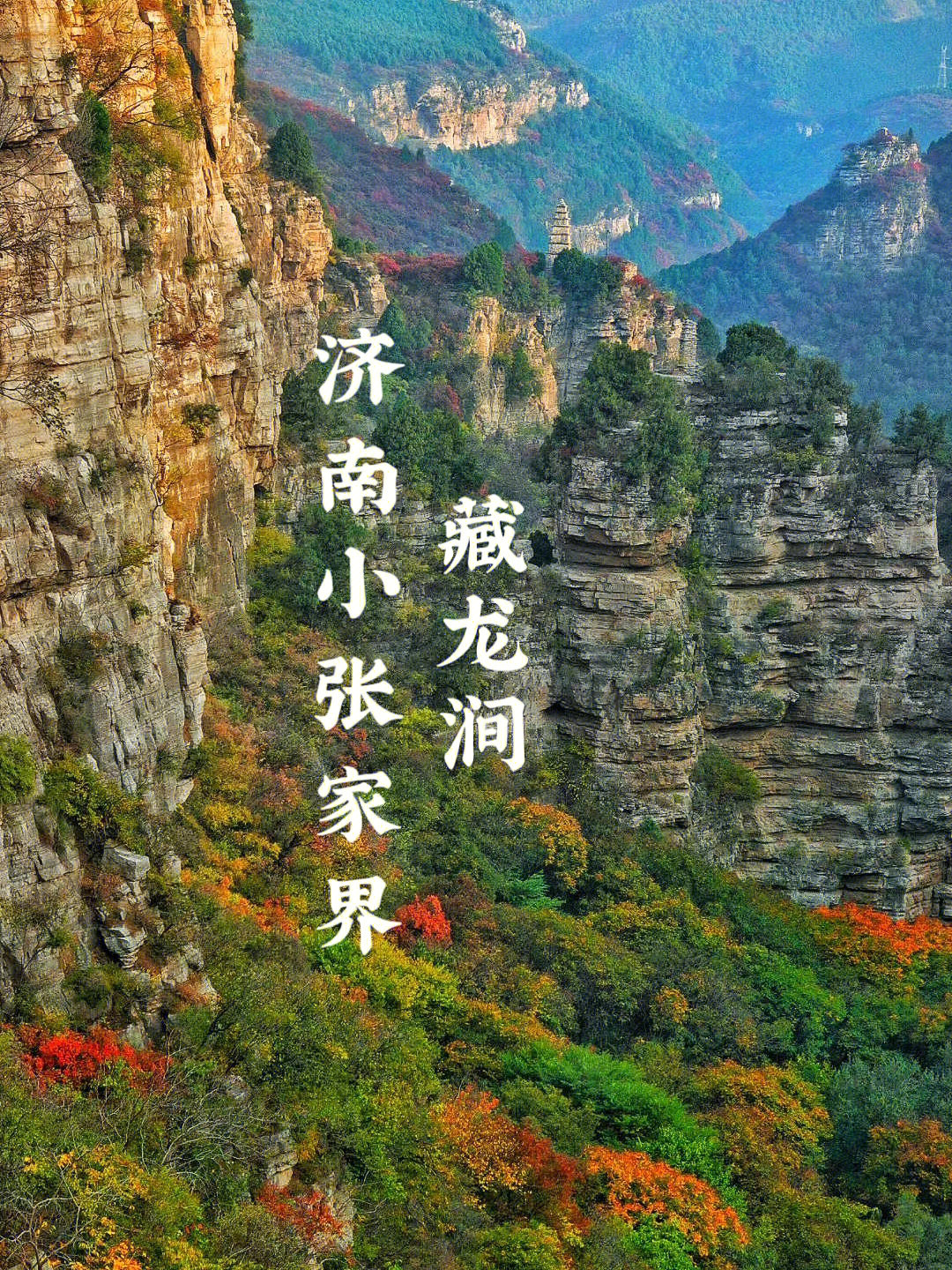 藏龙涧的秋天无疑是济南免费赏秋的天花板99作为济南八景之首的