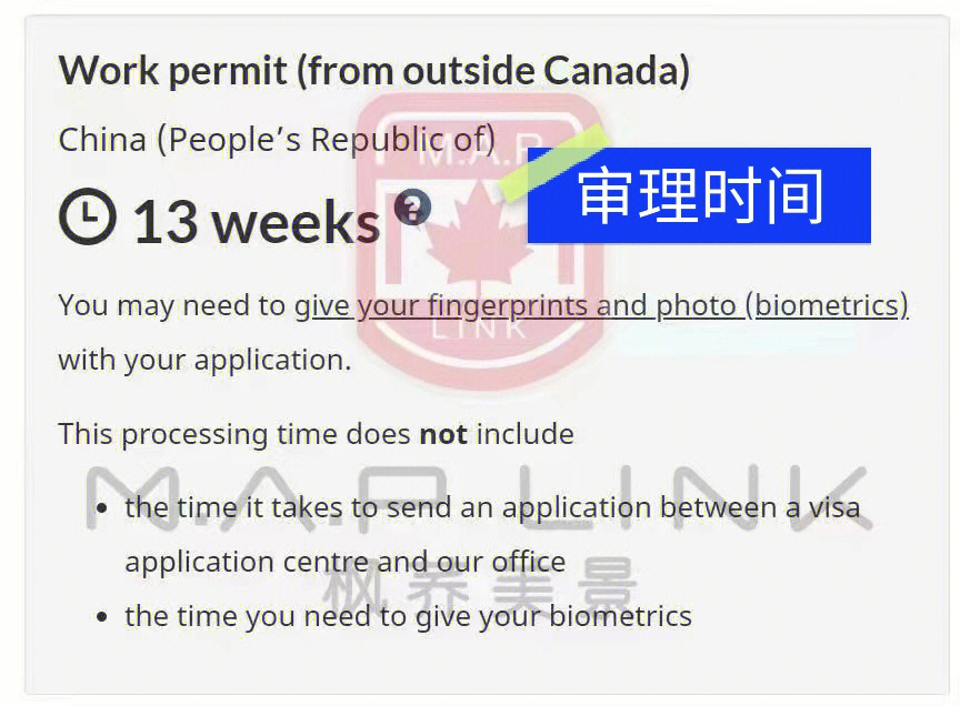 加拿大官方签证审理时间分享