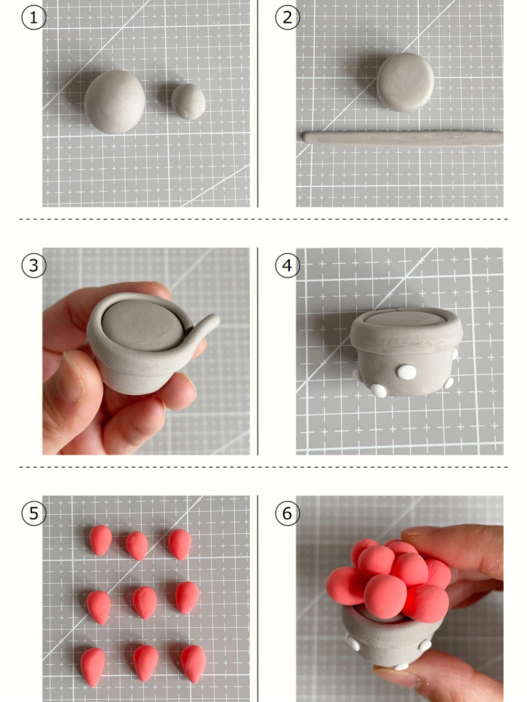 彩泥花盆制作方法图片