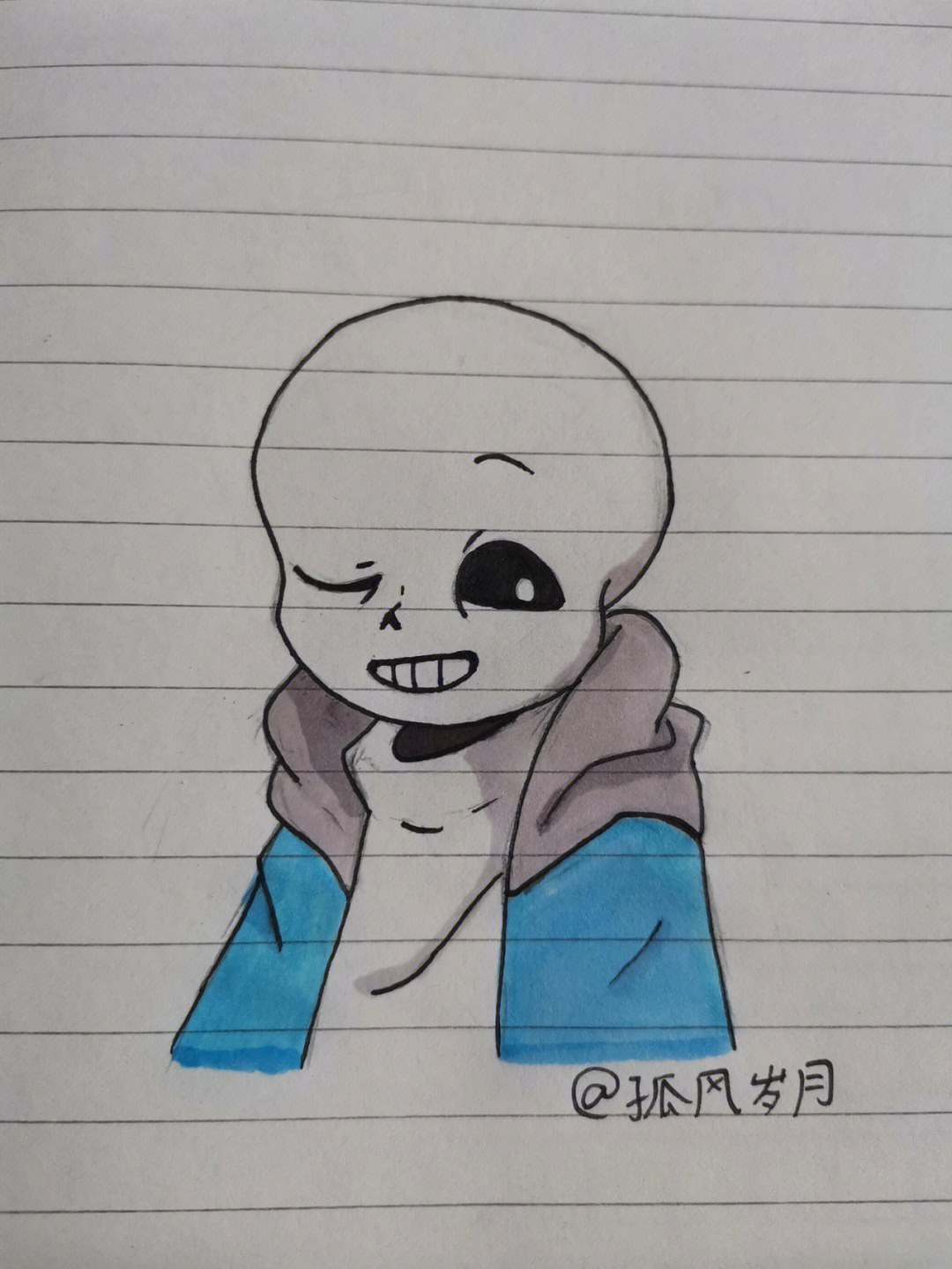 画的不好让大家见笑了9090#undertale#传说之下#sans#绘画