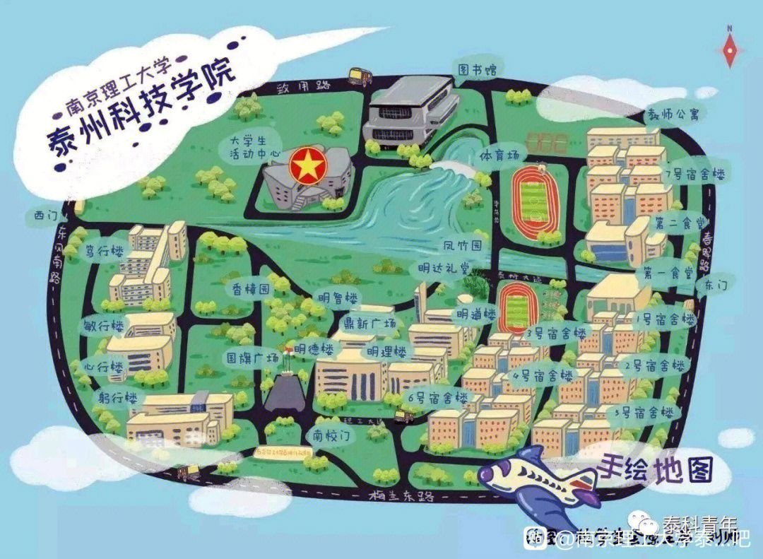 泰山学院地图图片