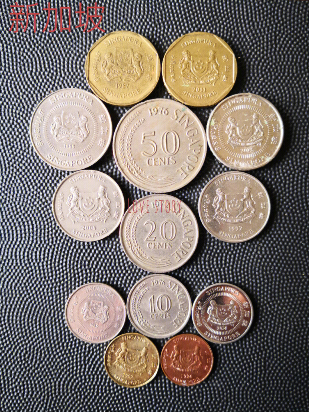 快乐收藏多国流通币五新加坡
