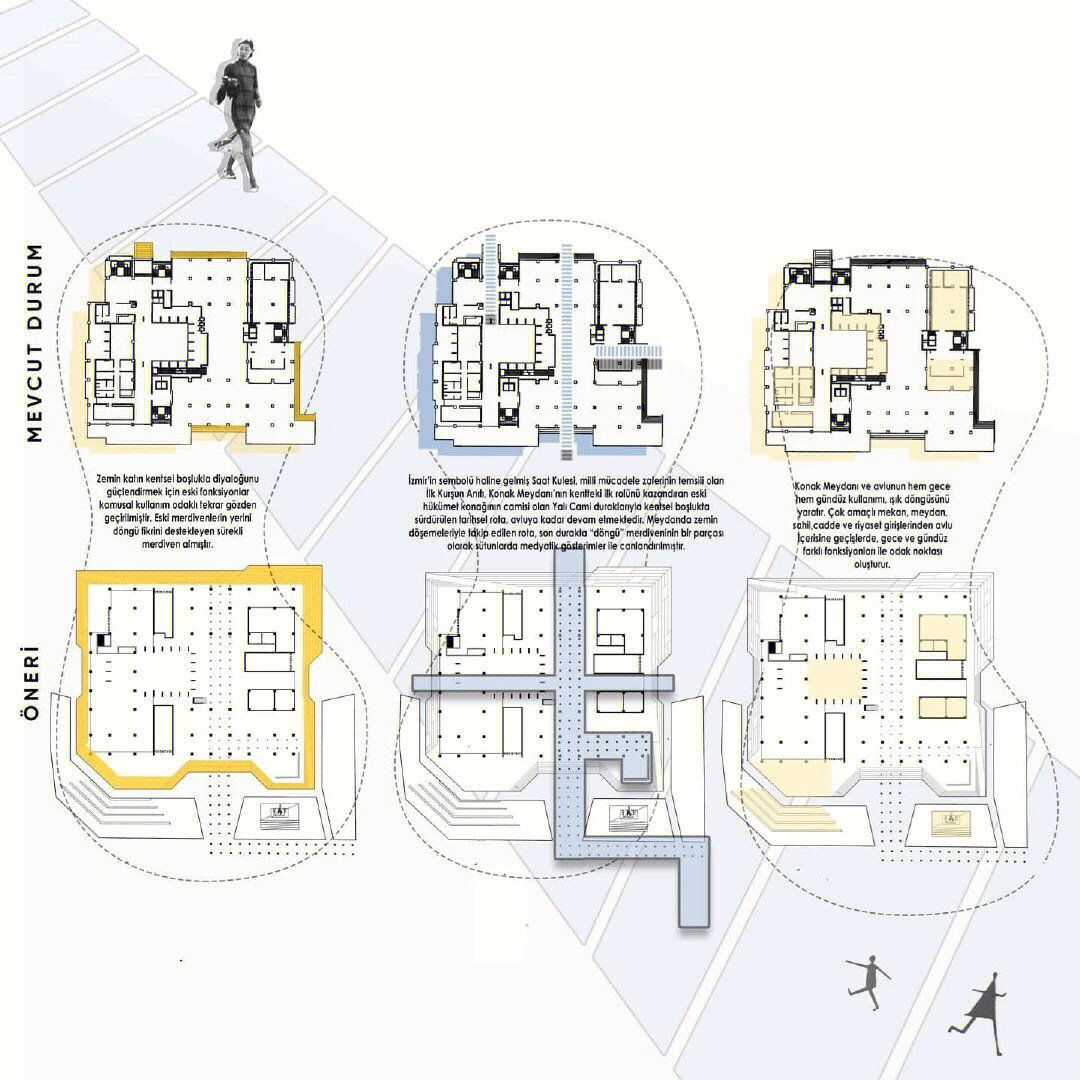 建筑设计手绘线稿导入ps添加素材分析图2