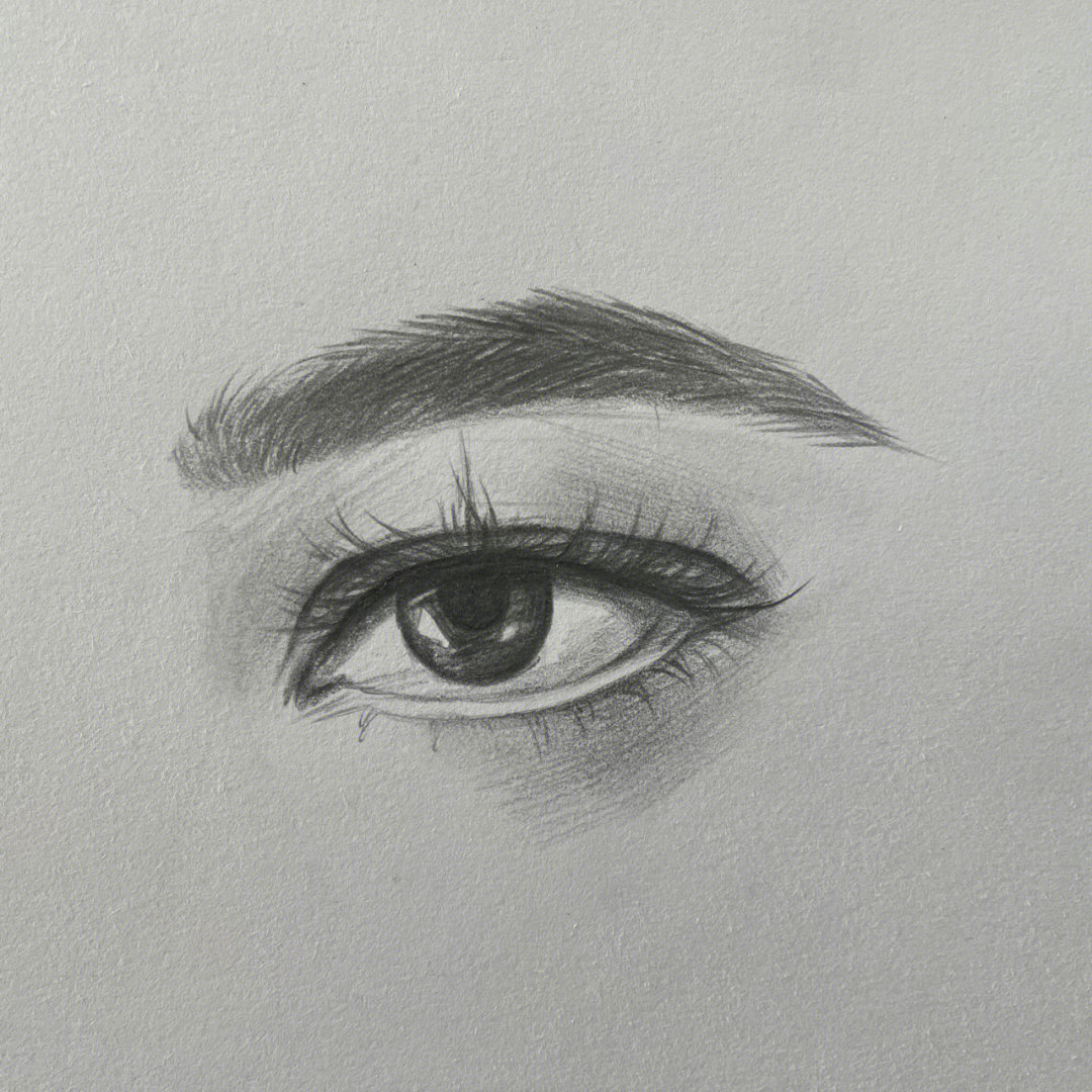 眼睛画法 铅笔画简单图片