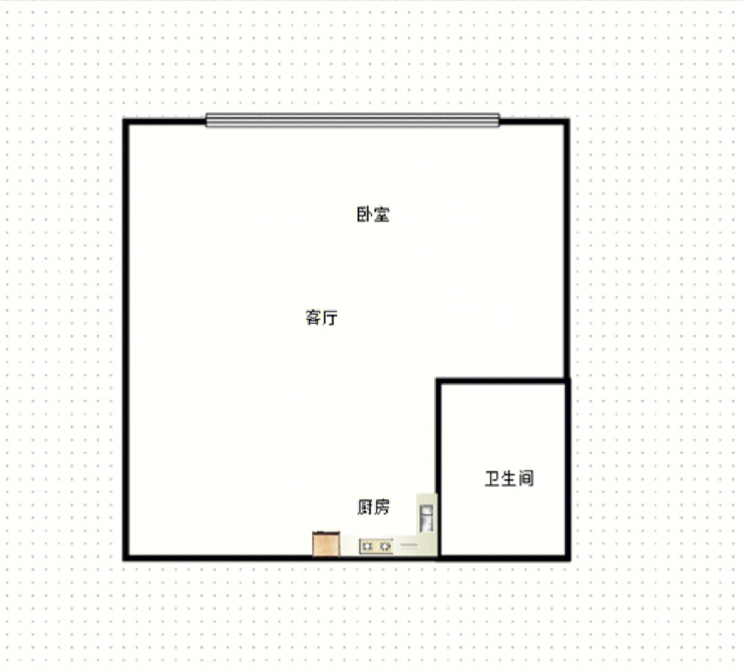 淡村商贸城800元的大单间电梯房