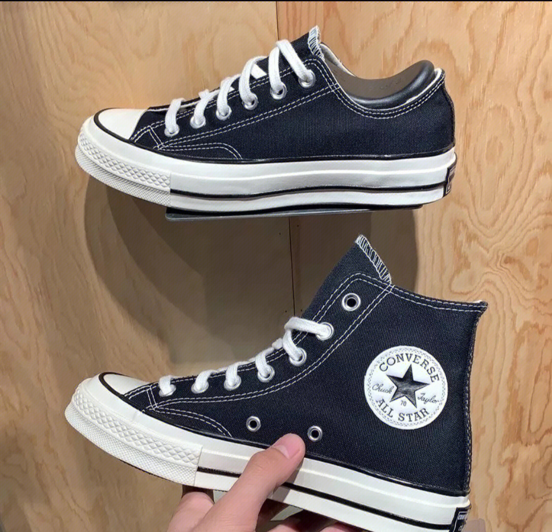 【开学季】converseallstar1970s高低帮帆布鞋经典款男女同款复古黑