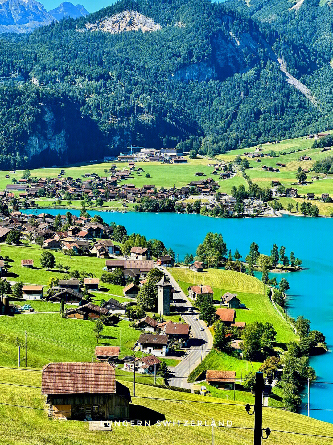 瑞士龙疆湖和龙疆小镇lungern