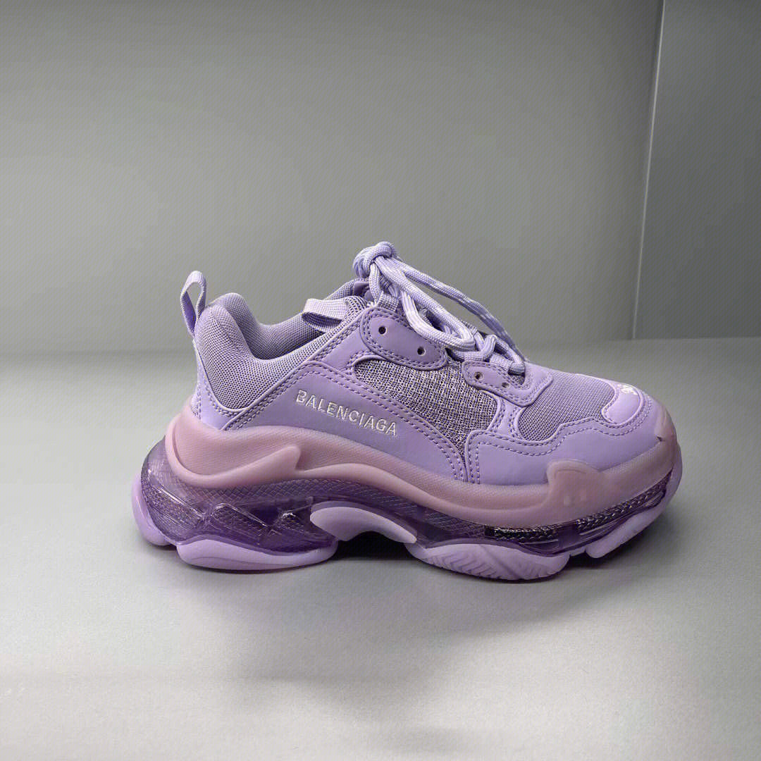 巴黎世家香芋紫水晶底老爹鞋太美了