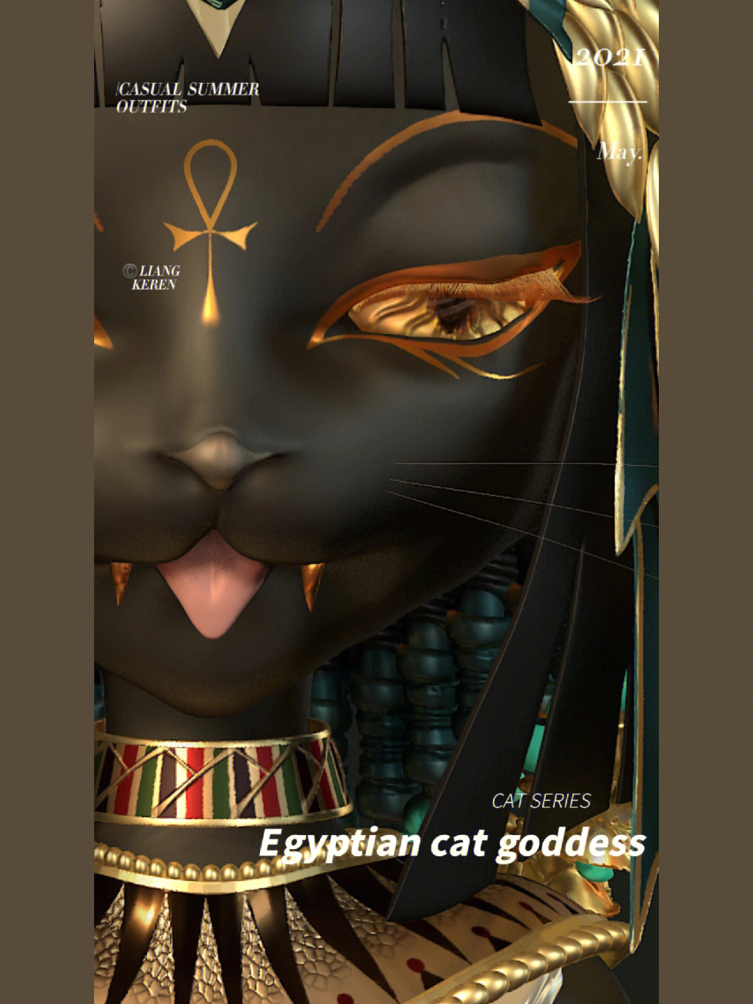 原创ip古埃及猫女神