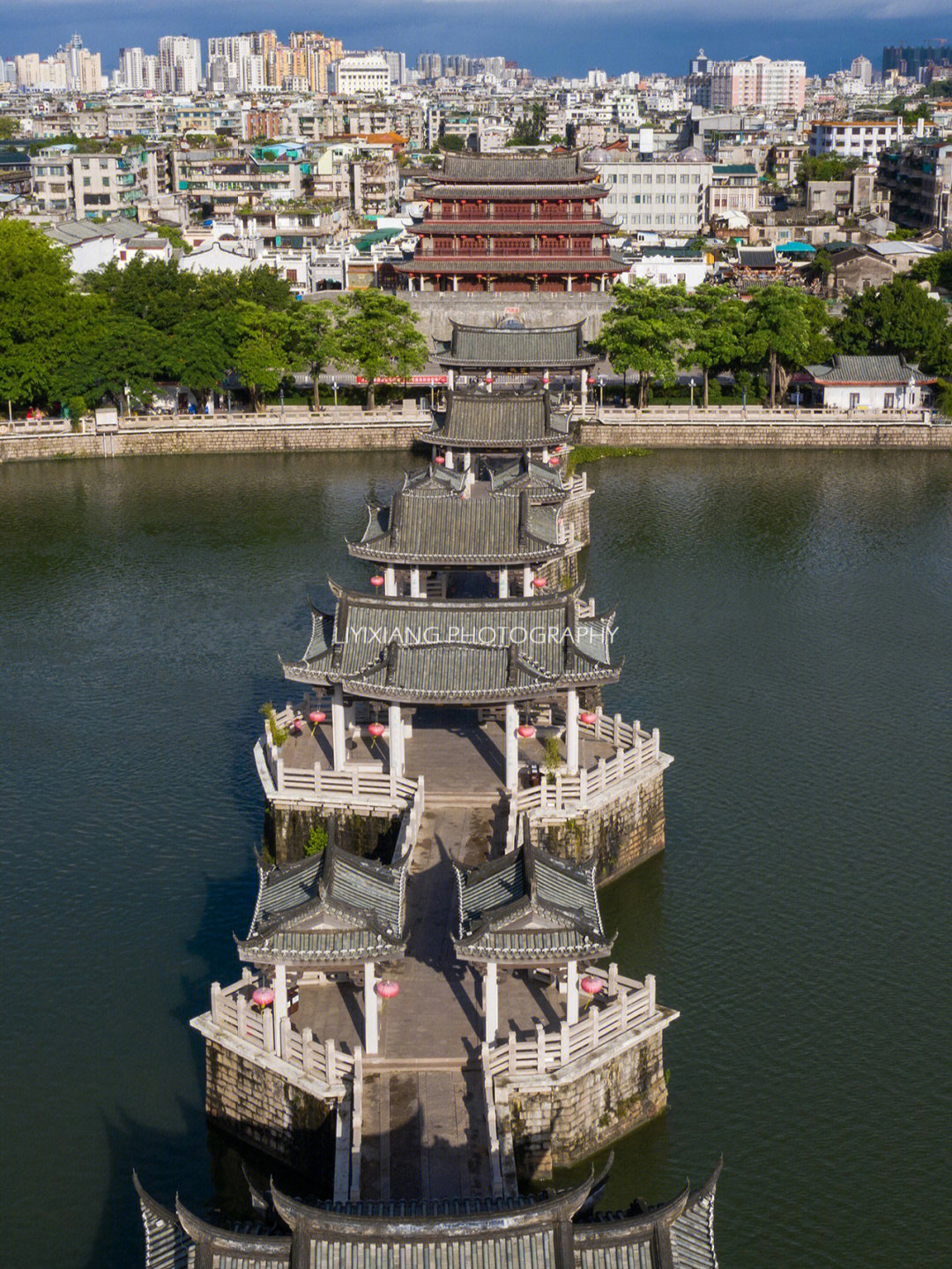 潮州广济桥简笔画儿童图片