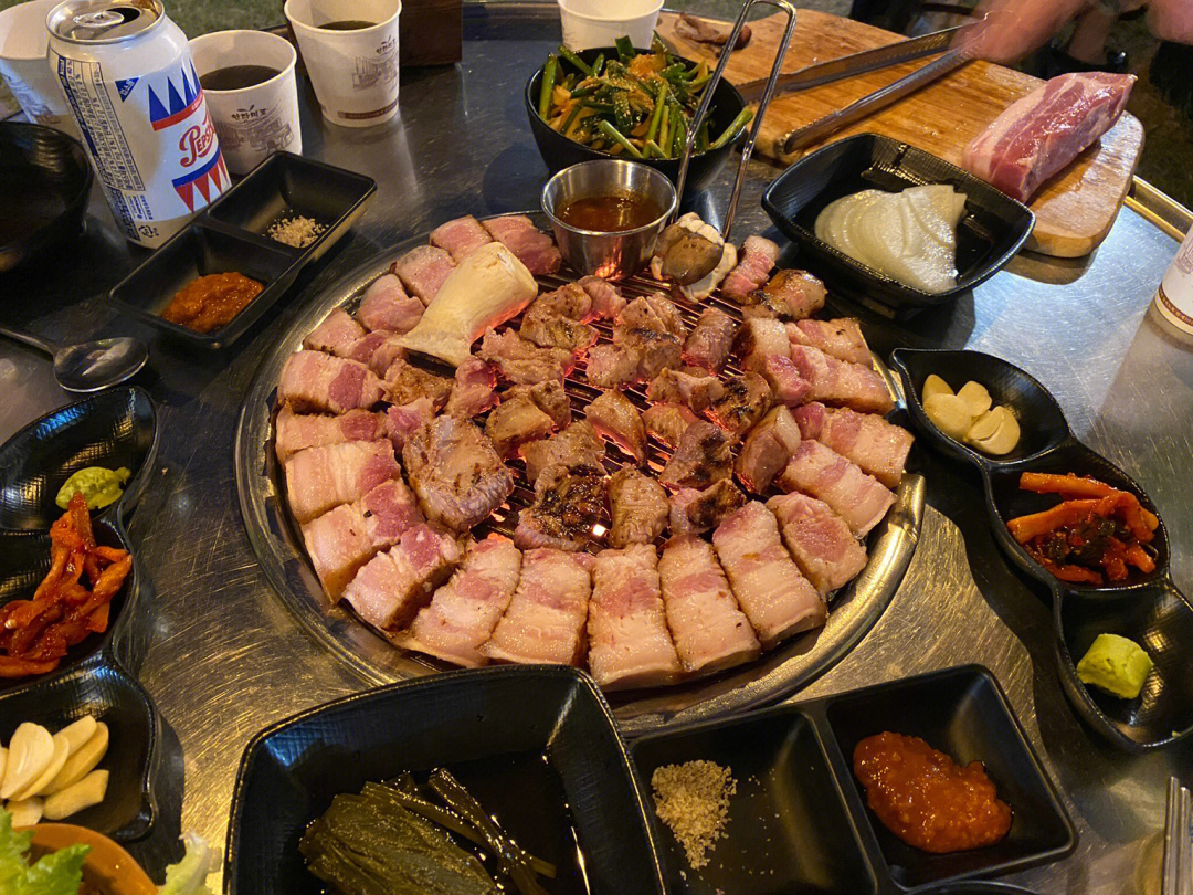 韩国留学plog济州岛黑猪肉烤肉店89
