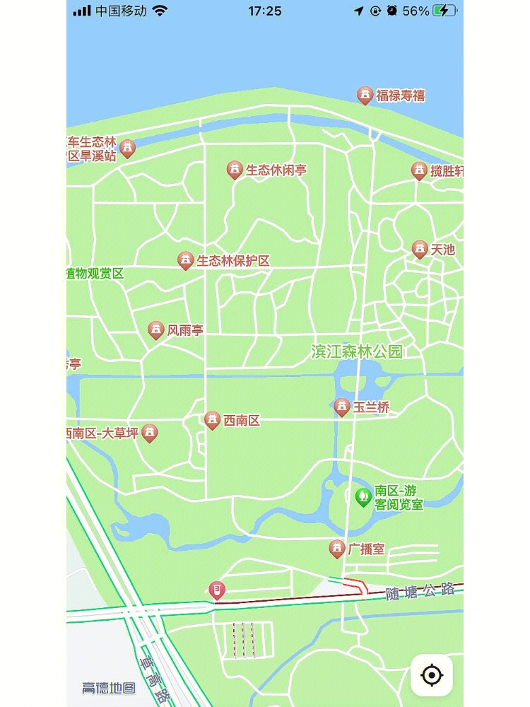 上海森林公园地图图片