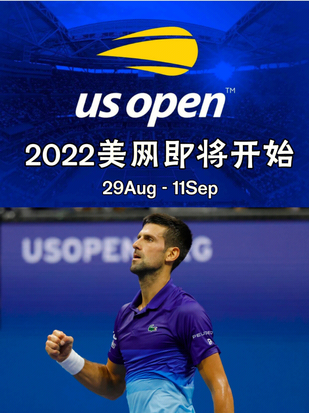 美国网球公开赛标志图片