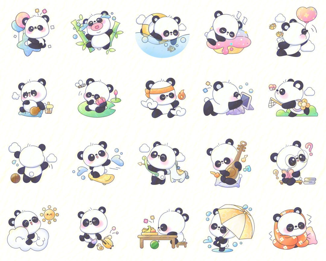 卡通小熊猫可爱q版形象