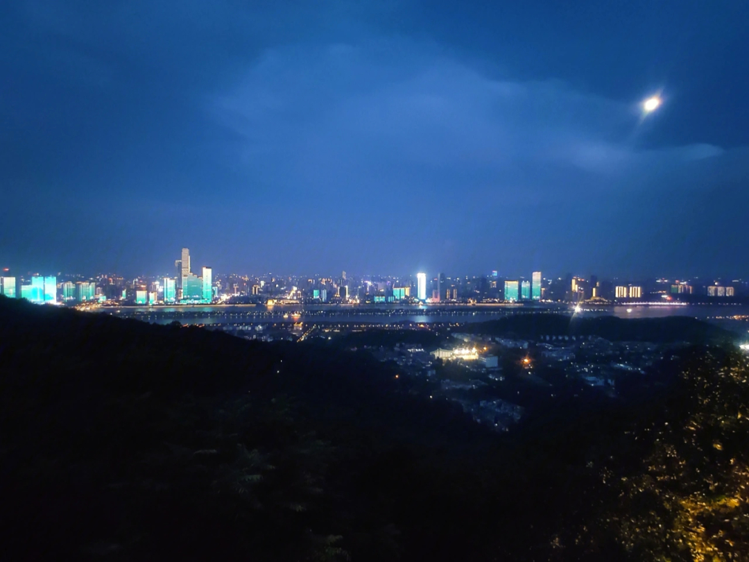 岳麓山夜景长沙旅游