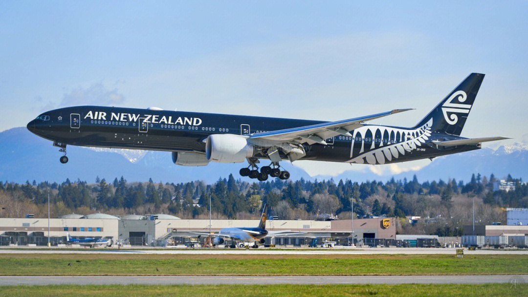 新西兰航空波音777300er黑色涂装