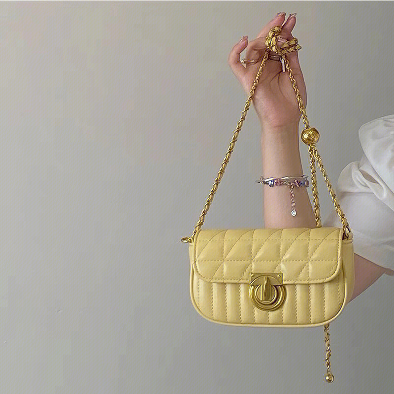 女包高级感链条包菱格锁扣单肩斜挎小方包#平价包包#小众设计师品牌