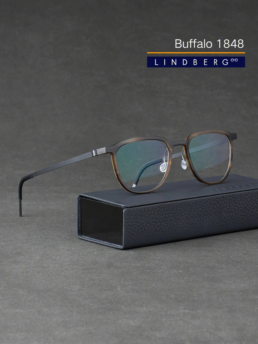 lindberg1848林德伯格天然牛角休闲眼镜