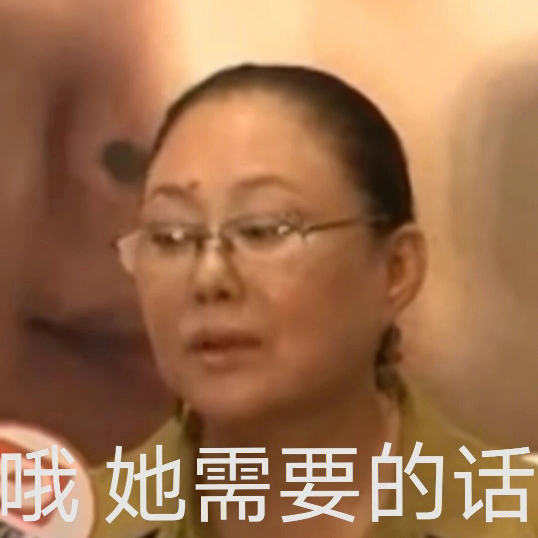 斯琴高娃表情包如果你需要的话02