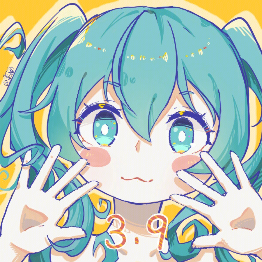 q版#q版人物#头像#初音未来#miku#麻天狼#催眠麦克风