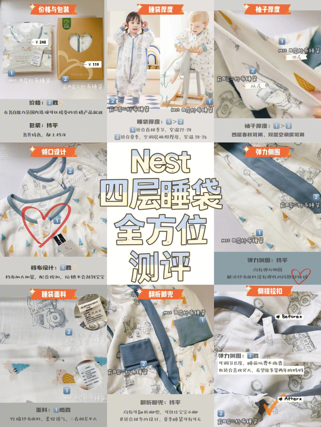 nest夏款睡袋全网最详细测评丨平替已就位