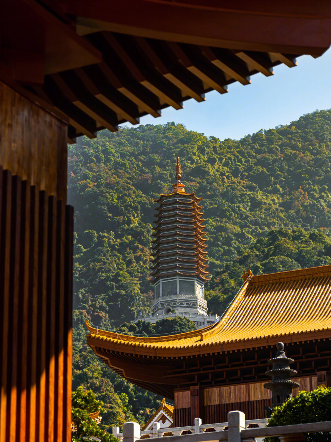 深圳仙湖公园有求必应弘法寺最灵寺庙