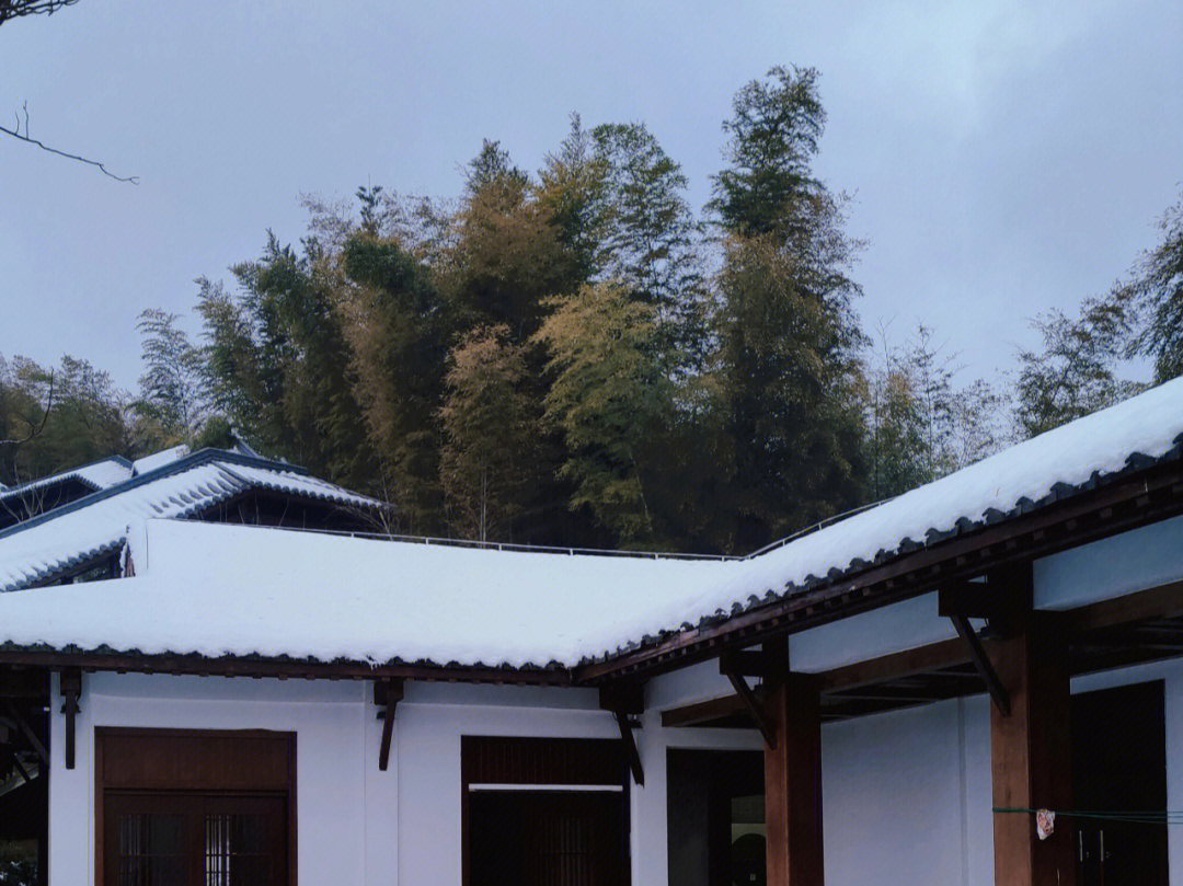 周末杭州看雪佳地径山寺超赞雪景