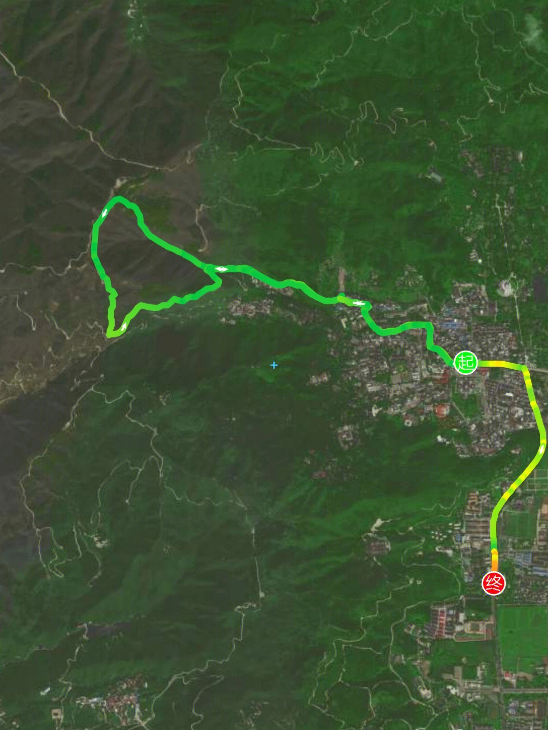 第九座山-香山好汉坡路线分享 2021年12月4日周六 1,六只脚地图