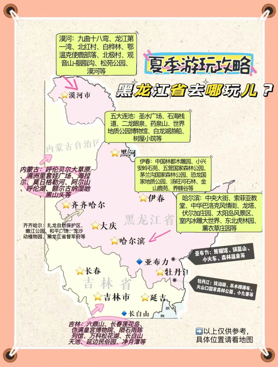 夏季游玩游玩攻略 黑龙江省去哪儿玩
