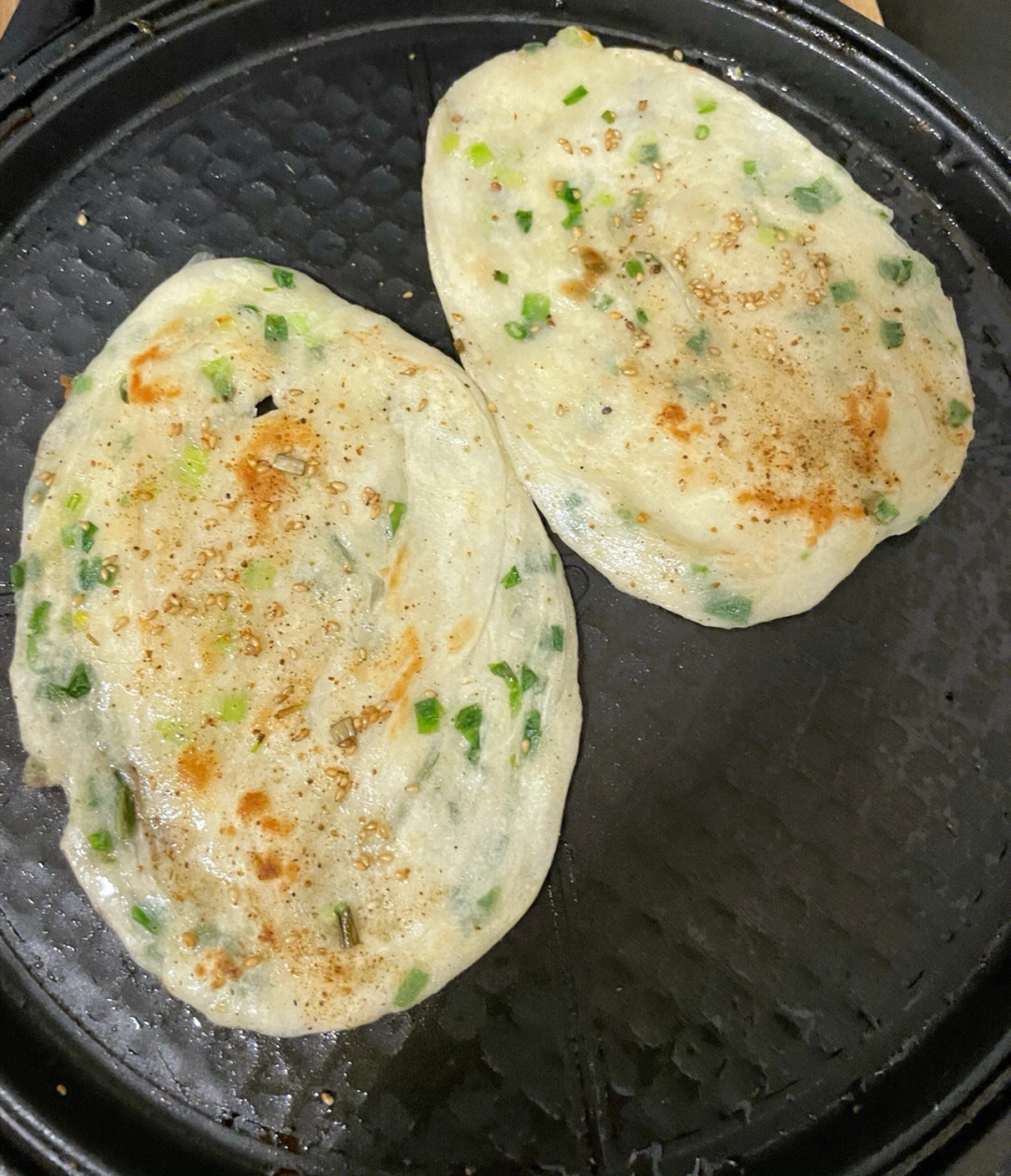 饺子皮葱油饼