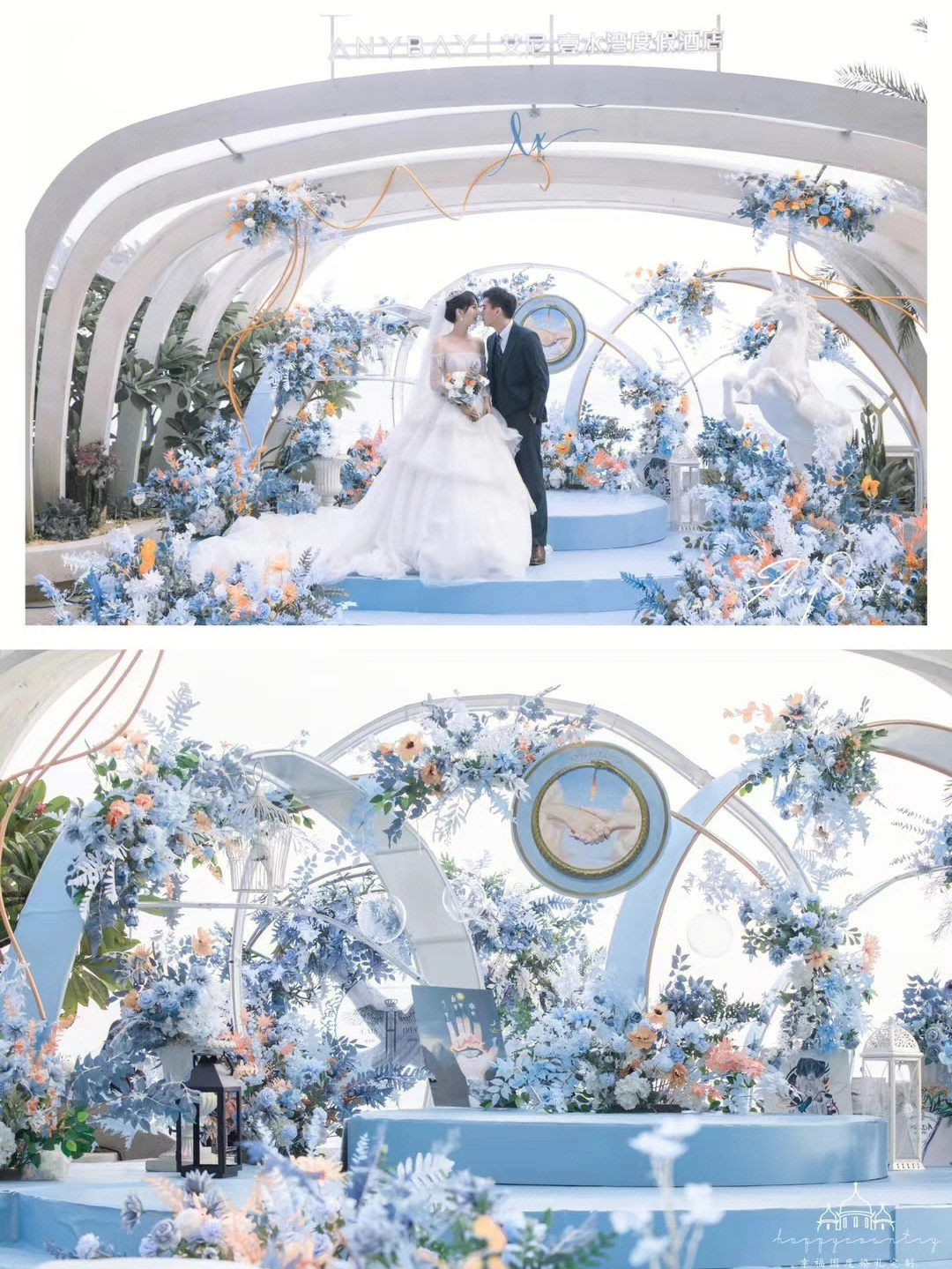 室内设计蓝色户外婚礼鲜花迎宾区cdr效果图图片素材-编号28394399-图行天下