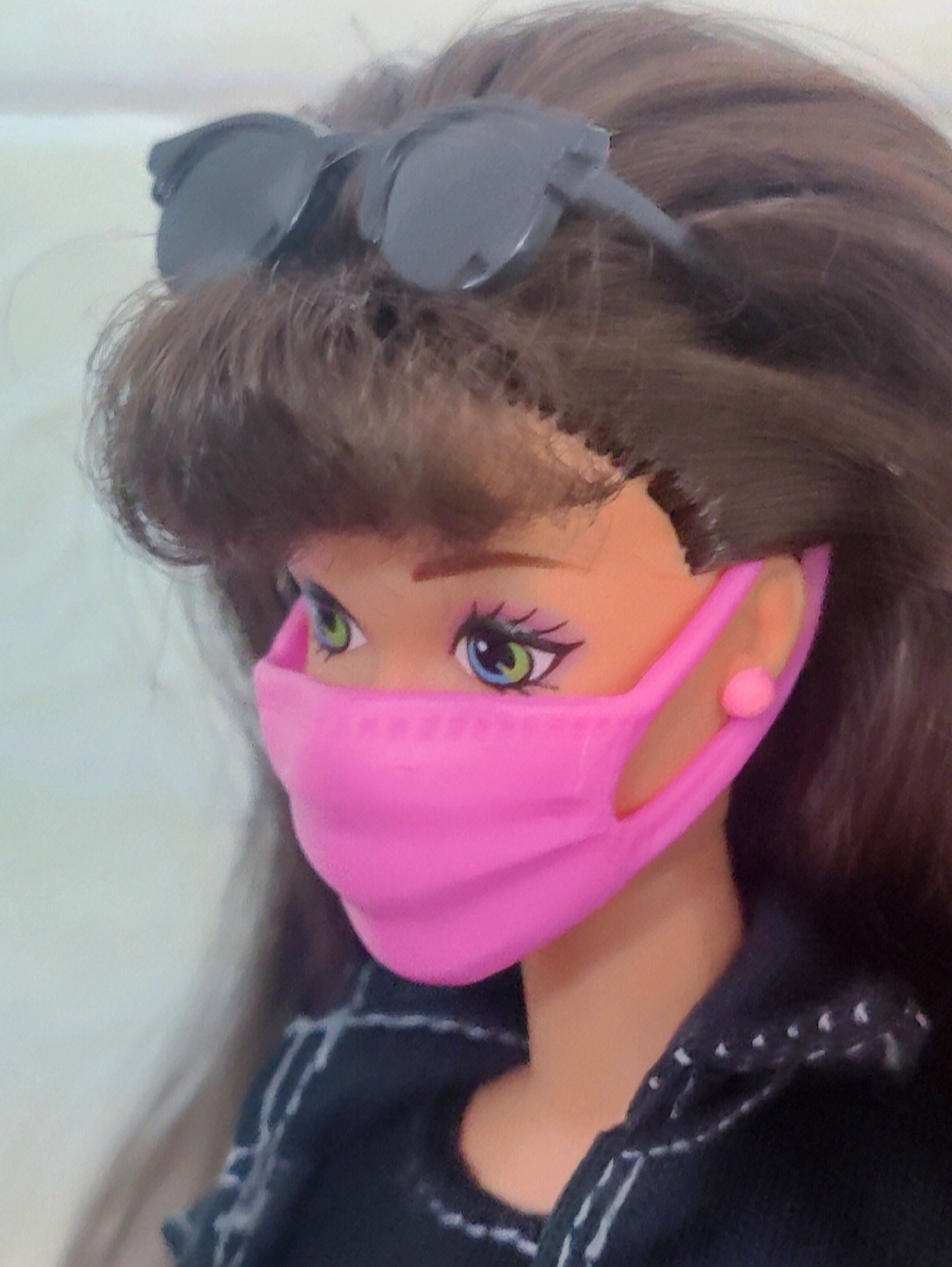 barbie芭比娃娃的口罩也太可爱啦