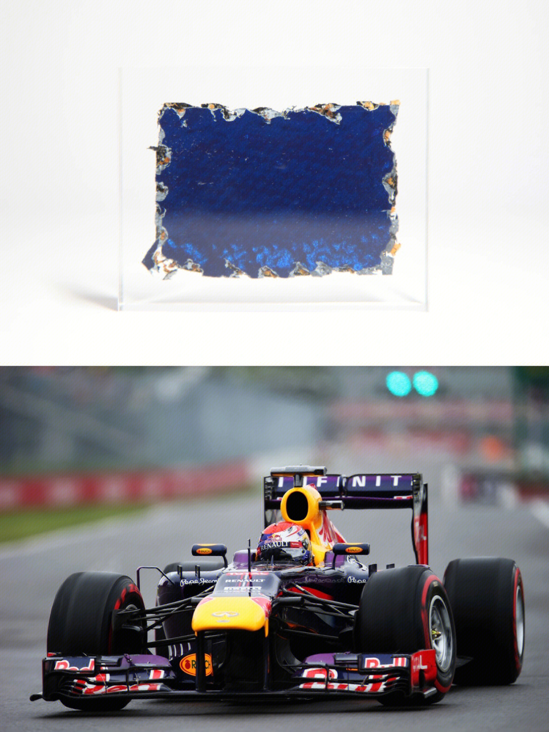 红牛rb9冠军车f1车身切片2013维特尔