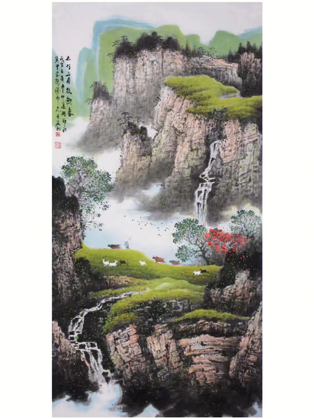 清华美院教授张月岗老师山水作品