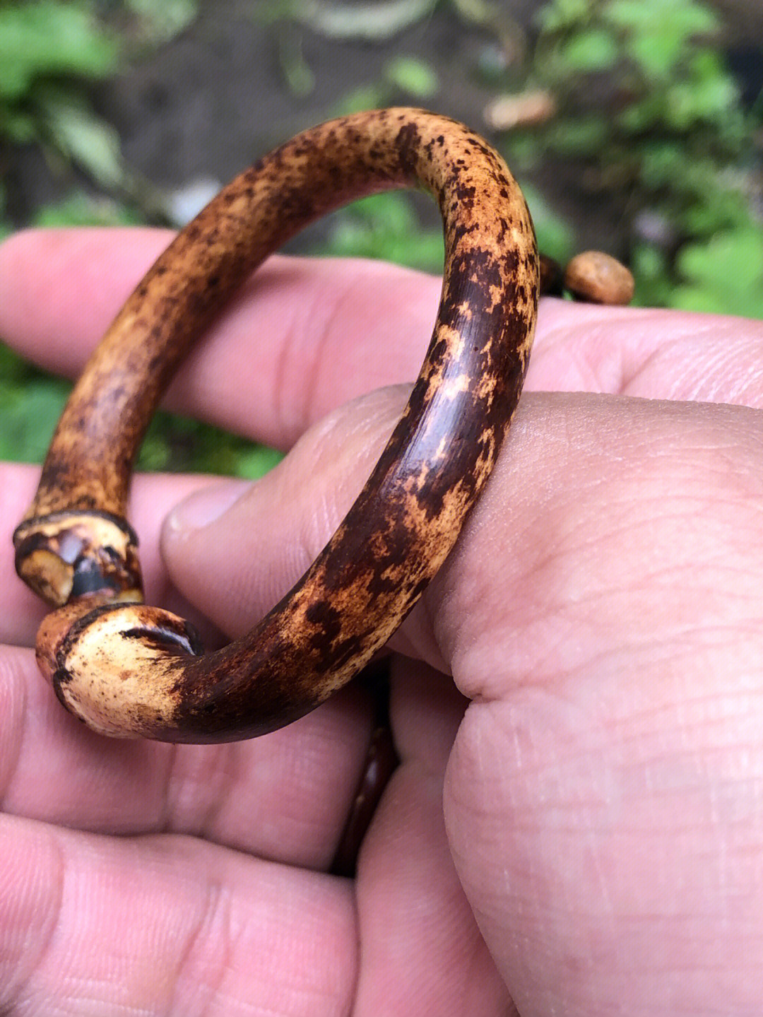 鸡血藤手镯枣花豹子8粗