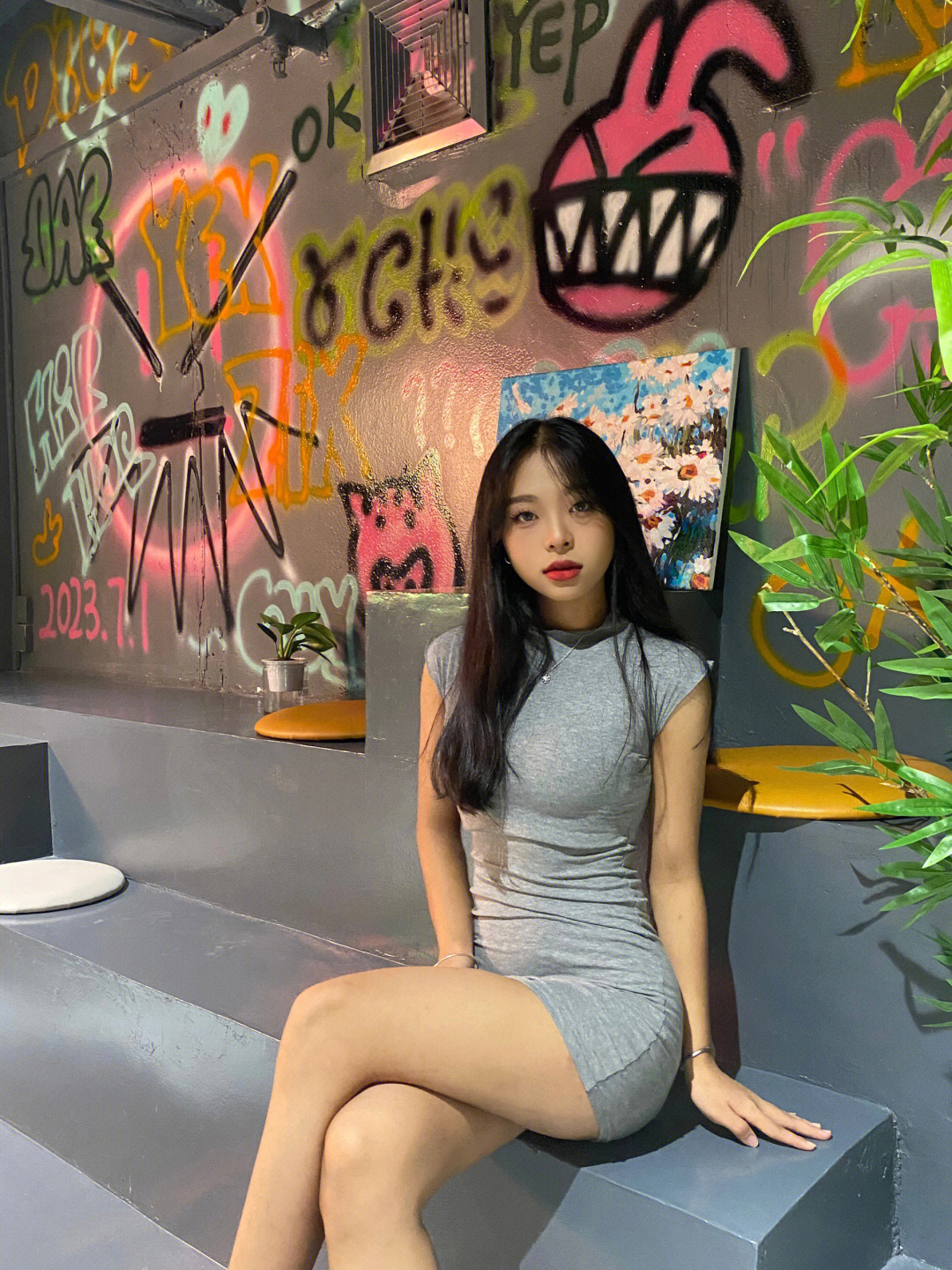 好好好 腿这么粗是吧