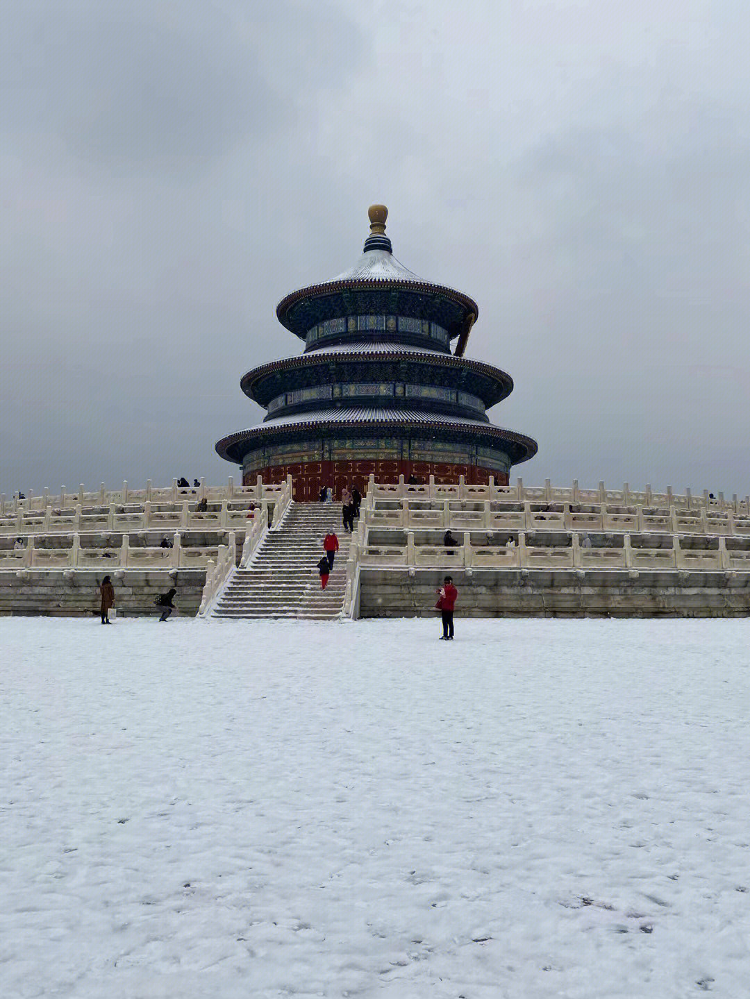 天坛雪景