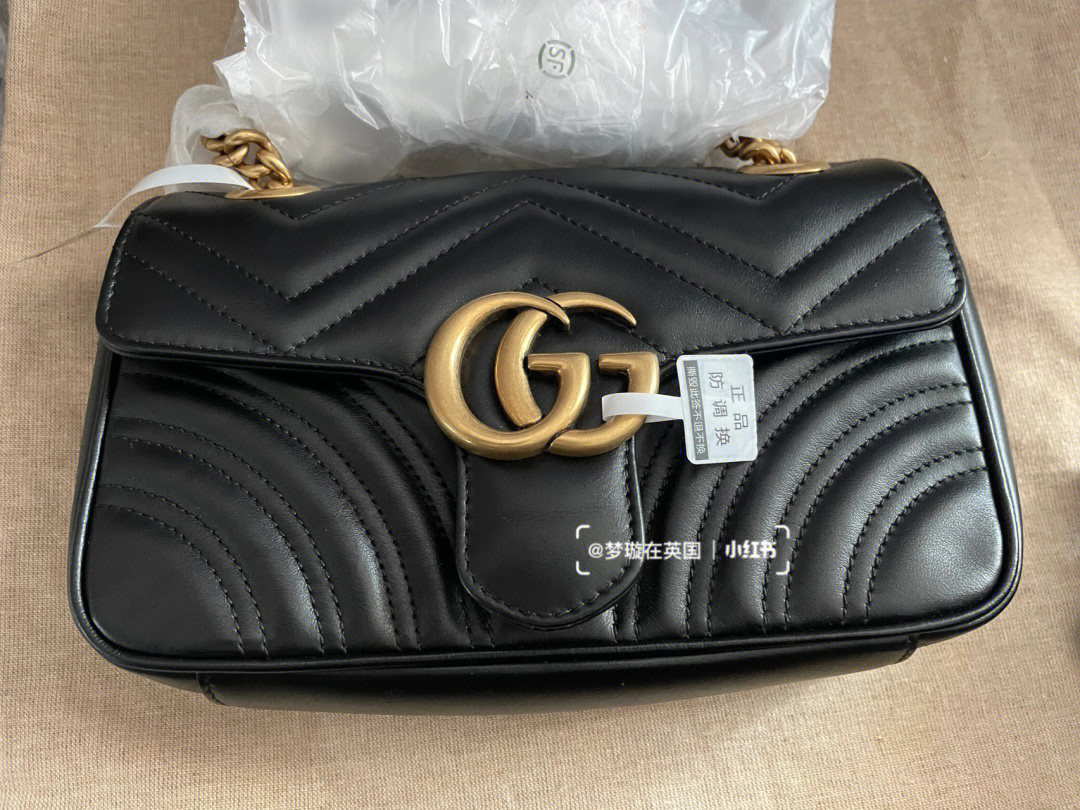 客定guccimarmont22cm黑色