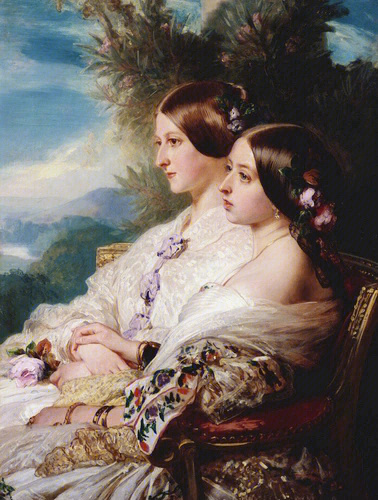 英国王室历代姐妹花油画人物肖像