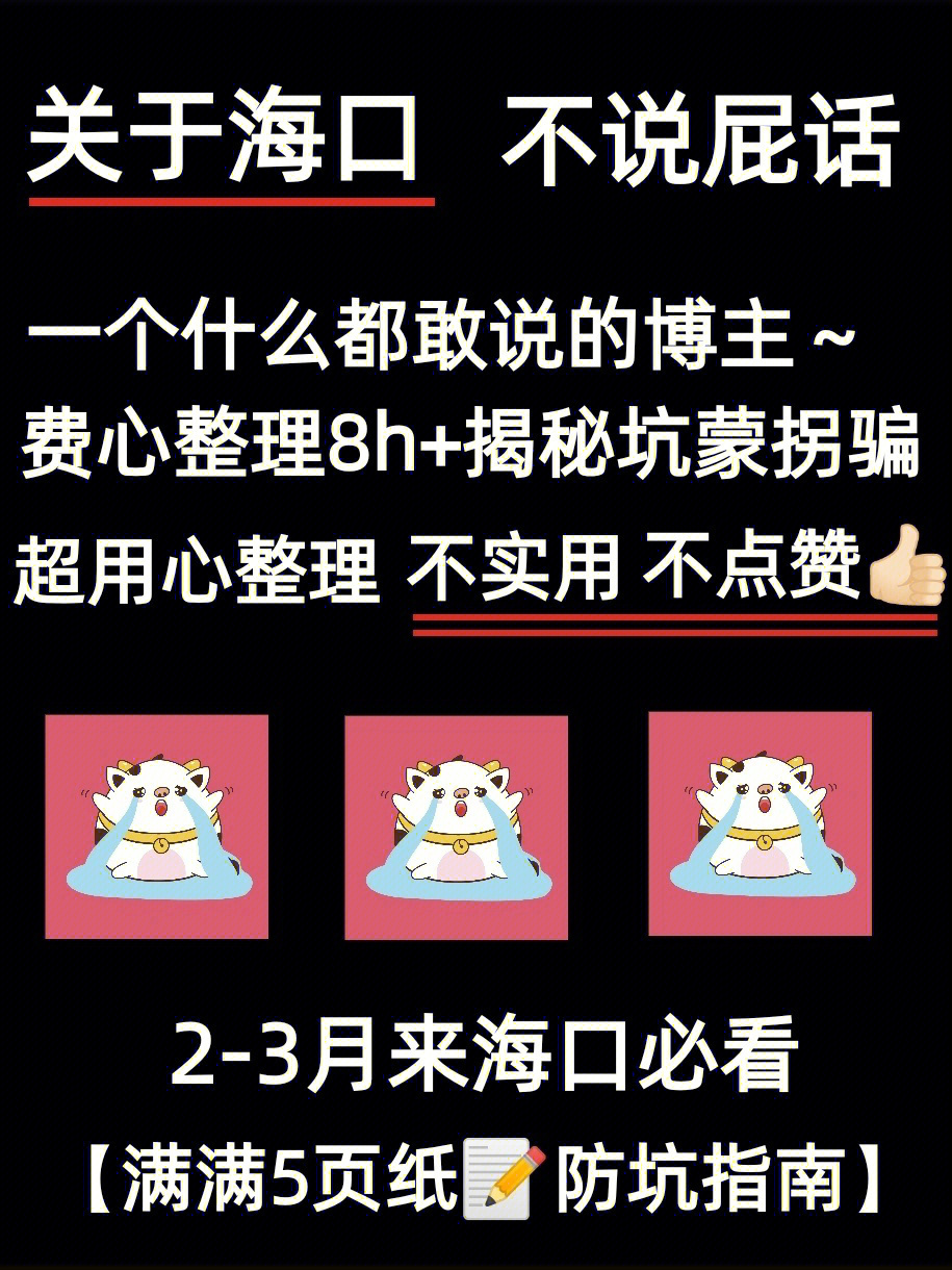 海口61拒绝踩坑74费心整理8h全是细节