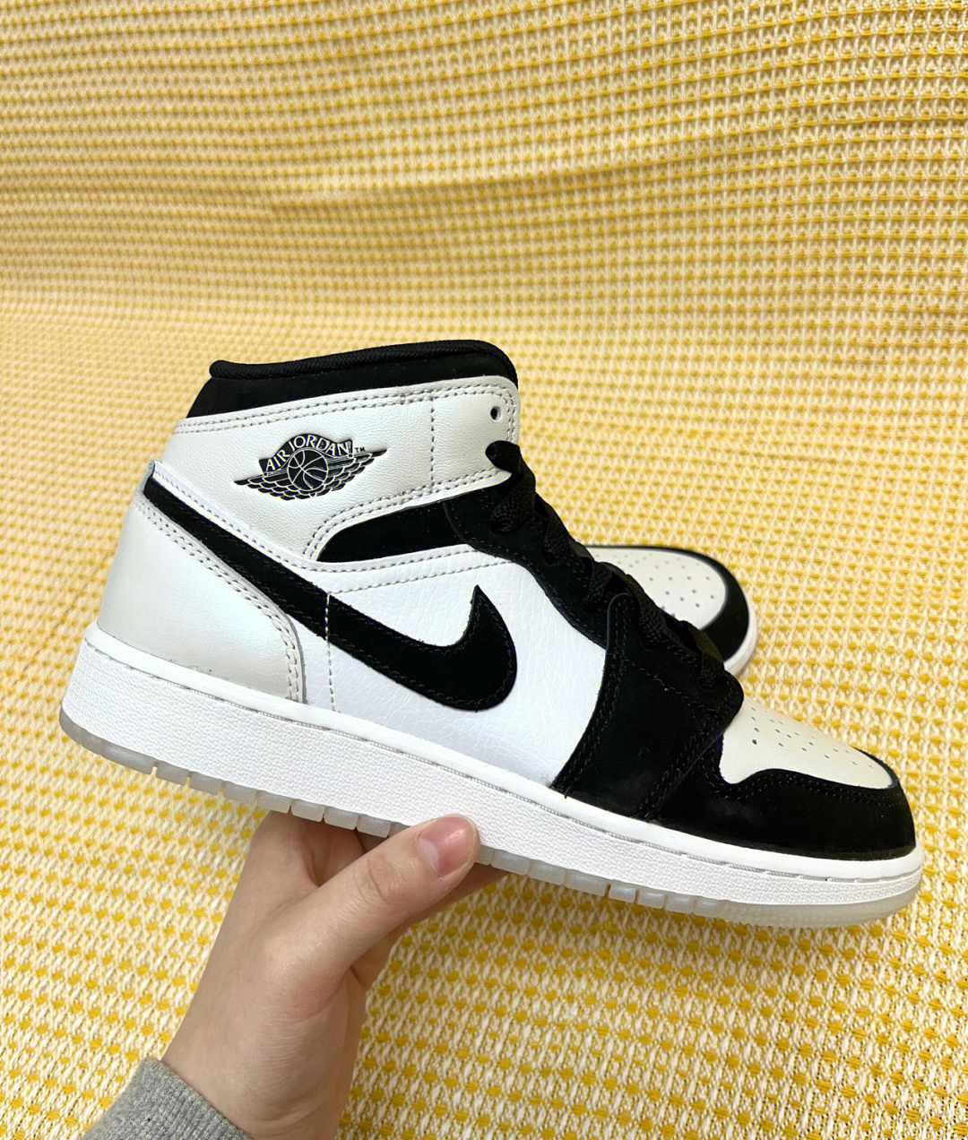 aj1黑白钻石熊猫