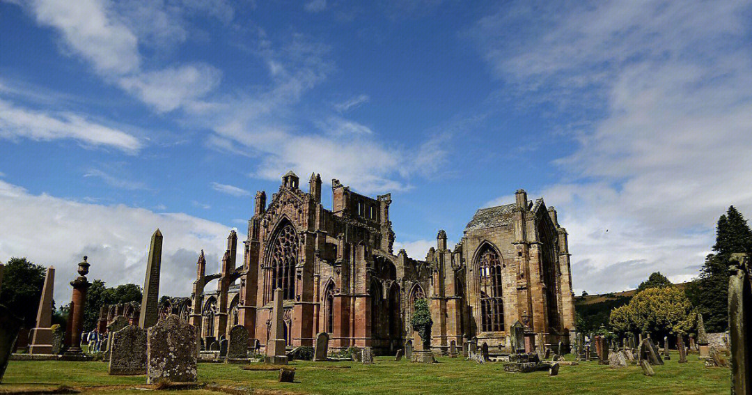 英国,melrose abbey#哥特式教堂