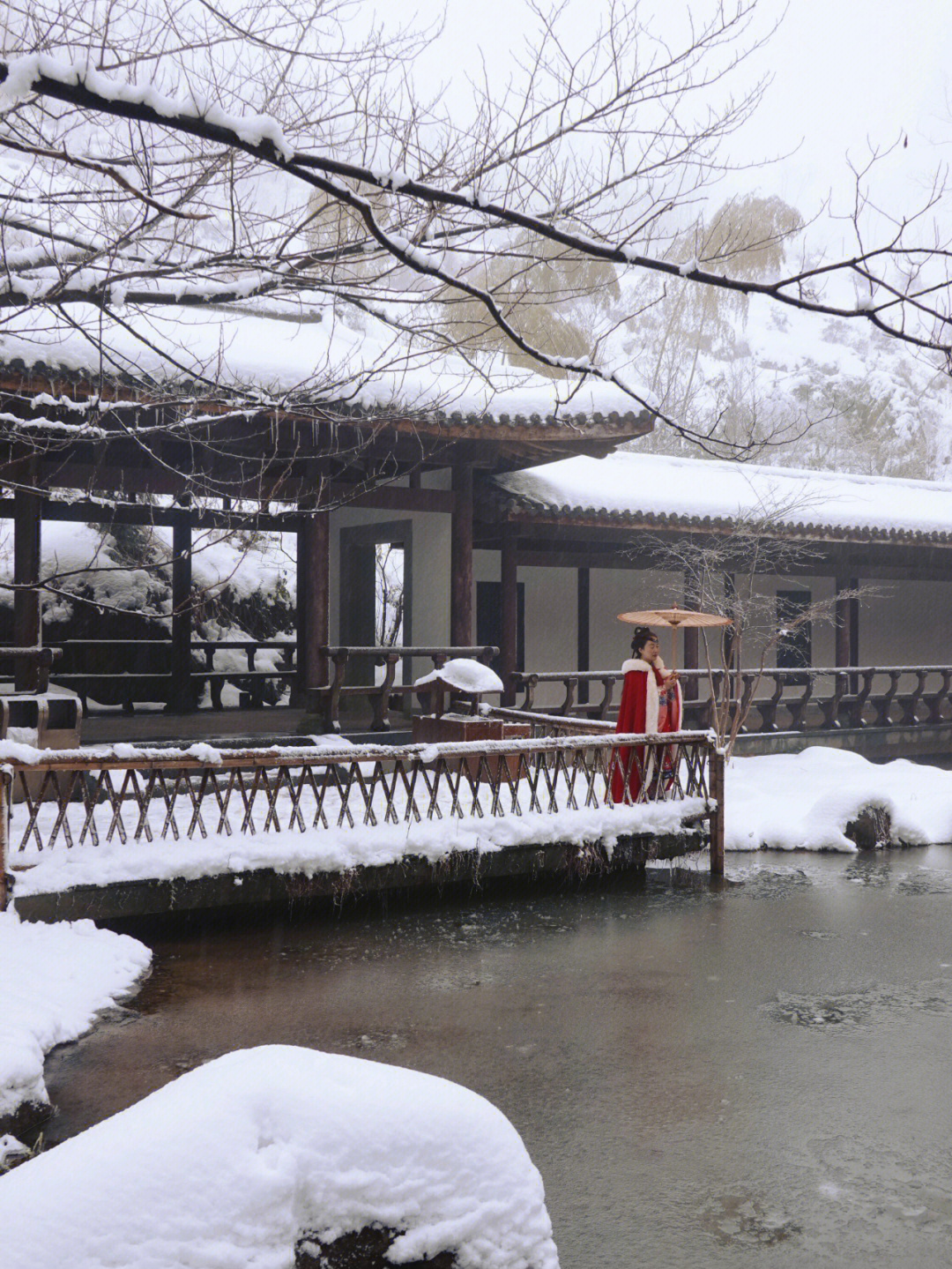 径山寺雪景